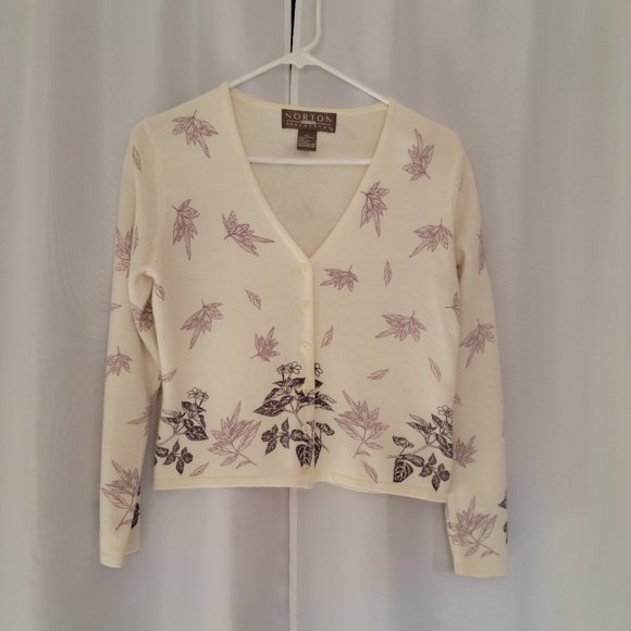 Norton McNaughton Sweaters - Cute cream/purple sweater